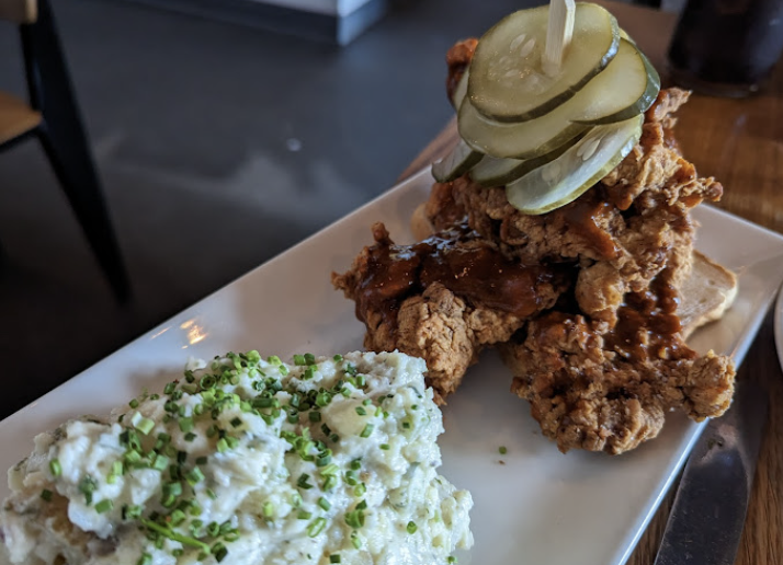 The Slow Rhode signature dishes Hot Fried ChickenDuck DrumettesGumbo